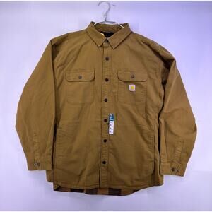 NWT Carhartt Relaxed Fit Canvas Fleece Lined  Size 2XL